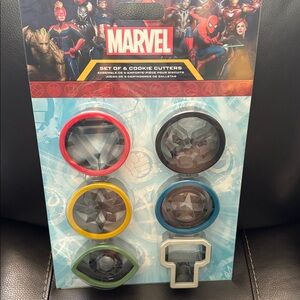 Marvel Cookie Cutter Collection - Red, Blue, Yellow, Black